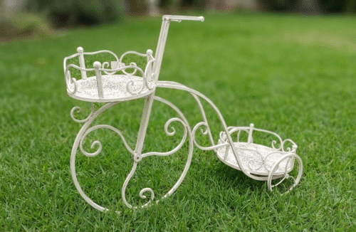 Macetero bici grande,2 bandejas