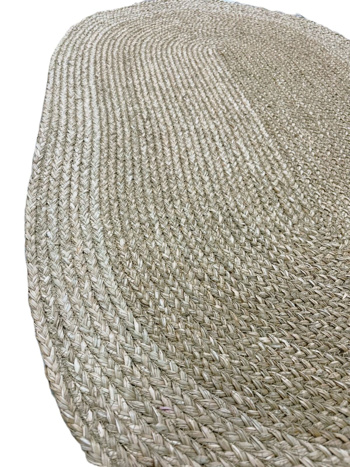 Alfombra de yute ovalada 120cm - Imagen 3