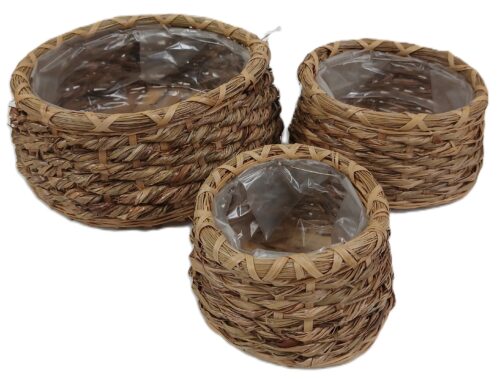 Cesta con nylon,set/3